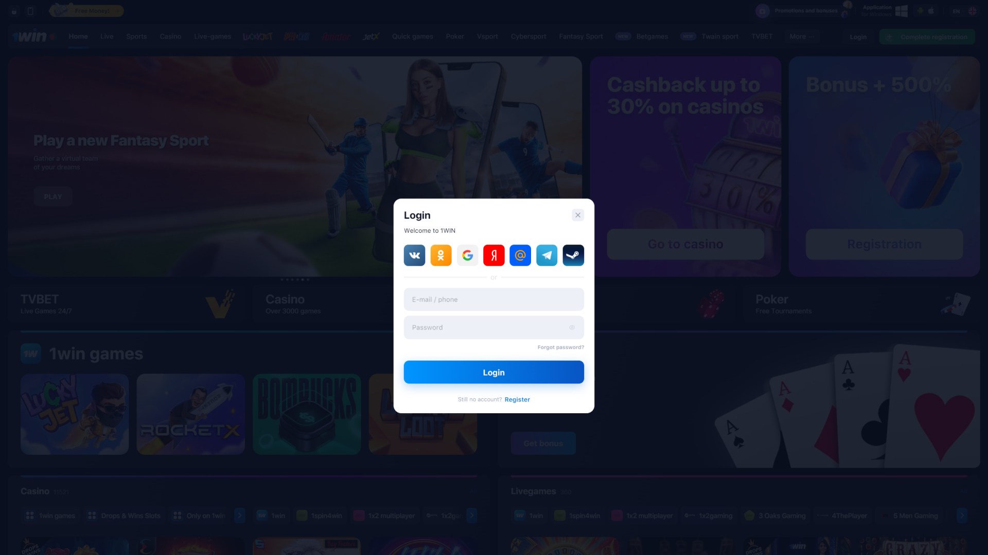 Sign in to your account.